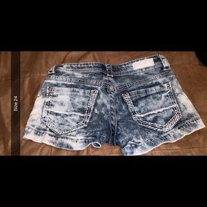 Blue jean shorts